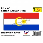 60cm X 120cm Cotton Labuan Flag